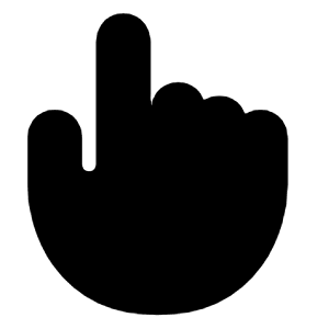 Hand Pointer 2 Icon from Majesticons Solid Set