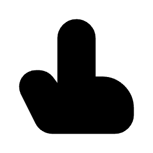 Hand Pointer Icon from Majesticons Solid Set