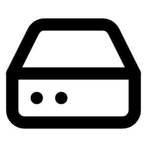 Hard Drive Icon from Feather Set