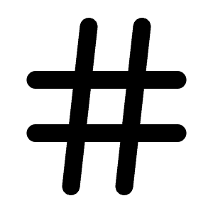 Hash Icon from Feather Set