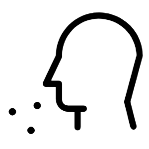 Head Side Cough Icon from Unicons Thinline Set