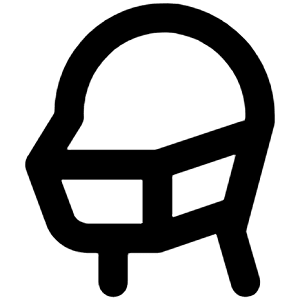 Head Side Mask Icon from Unicons Line Set