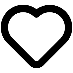 Heart Icon from Unicons Line Set