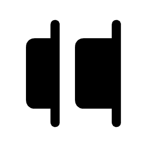 Horiz Distribution Left Icon from Iconoir Solid Set