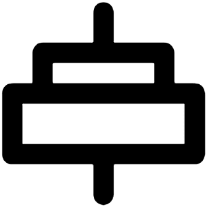 Horizontal Align Center Icon from Unicons Line Set