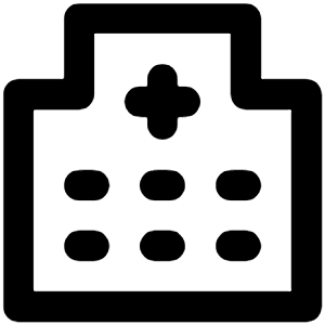 Hospital Icon from Unicons Line Set