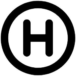Hospital Symbol Icon from Unicons Line Set