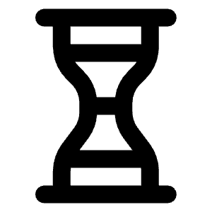 Hourglass Icon from Unicons Line Set