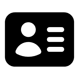 Identification Icon from Heroicons Solid Set