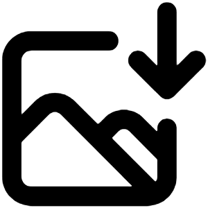 Image Download Icon from Unicons Line Set