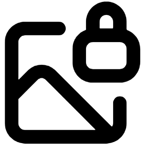 Image Lock Icon from Unicons Line Set