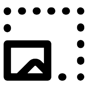 Image Resize Landscape Icon from Unicons Line Set