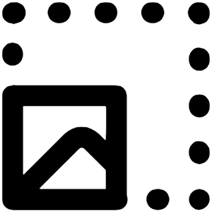 Image Resize Square Icon from Unicons Line Set