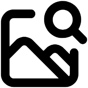 Image Search Icon from Unicons Line Set