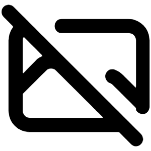 Image Slash Icon from Unicons Line Set