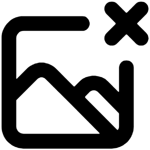 Image Times Icon from Unicons Line Set