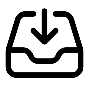 Inbox Arrow Down Icon from Heroicons Outline Set