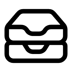 Inbox Stack Icon from Heroicons Outline Set