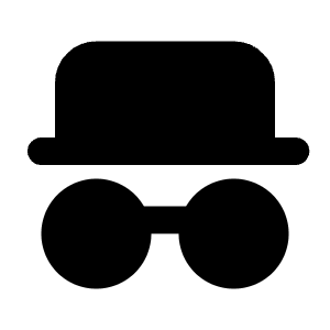 Incognito Icon from Majesticons Solid Set