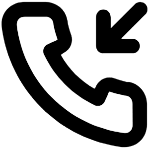Incoming Call Icon from Unicons Line Set