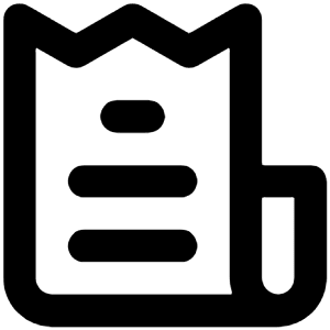 Invoice Icon from Unicons Line Set