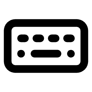 Keyboard Icon from Unicons Line Set