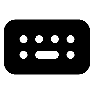 Keyboard Icon from Majesticons Solid Set