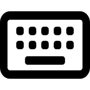 Keyboard Icon from Font Awesome Regular Set