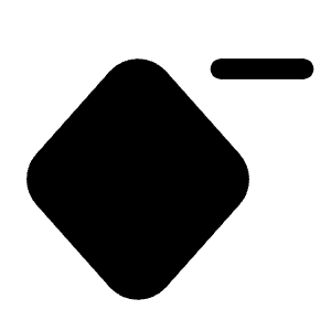 Keyframe Minus Icon from Iconoir Solid Set