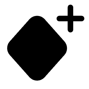 Keyframe Plus Icon from Iconoir Solid Set