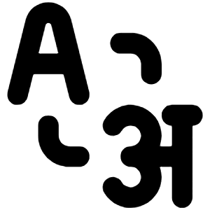 Language Icon from Unicons Line Set