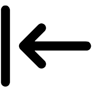 Left Arrow To Left Icon from Unicons Line Set