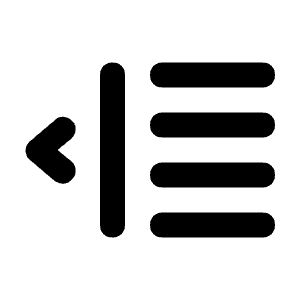 Left Indent Alt Icon from Unicons Solid Set