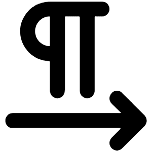 Left To Right Text Direction Icon from Unicons Line Set