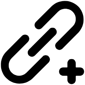 Link Add Icon from Unicons Line Set