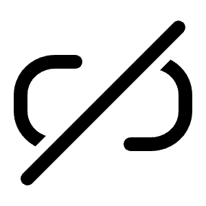 Link Break 1 Icon from Radix Set