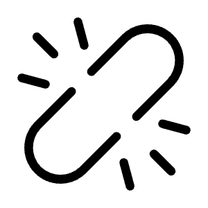 Link Broken Icon from Unicons Thinline Set