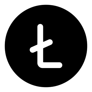 Litecoin Circle Icon from Iconoir Solid Set