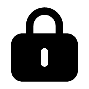 Lock Icon from Majesticons Solid Set