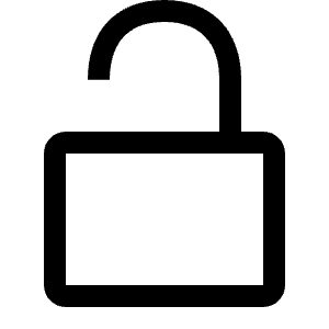Lock Open 1 Icon from Radix Set