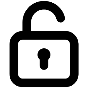 Lock Open Alt Icon from Unicons Line Set