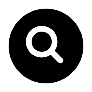 Magnifying Glass Circle Icon from Heroicons Solid Set