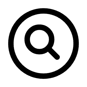 Magnifying Glass Circle Icon from Heroicons Outline Set