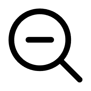 Magnifying Glass Minus Icon from Heroicons Outline Set