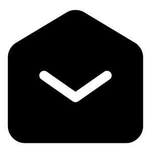 Mail Open Icon from Iconoir Solid Set