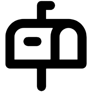 Mailbox Icon from Unicons Line Set