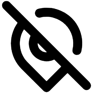 Map Marker Slash Icon from Unicons Line Set