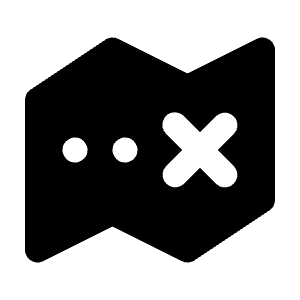 Map Simple Destination Icon from Majesticons Solid Set