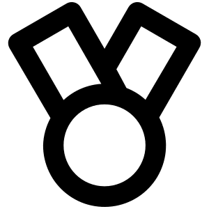 Medal Icon from Unicons Line Set