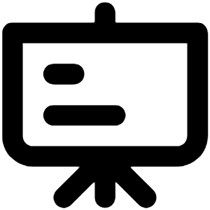 Meeting Board Icon from Unicons Line Set